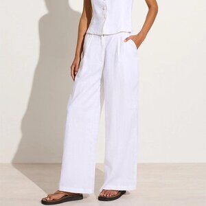 REVOLVE Faithfull The Brand Circa White Linen Pants - NWT!